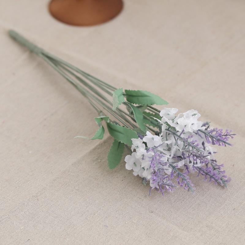 Umělá květina Hedvábí Fialová Levandule Domácí Venkovní Zahrada Dekorace Kytice Falešná Svatba Vánoční Den Party Doplňky