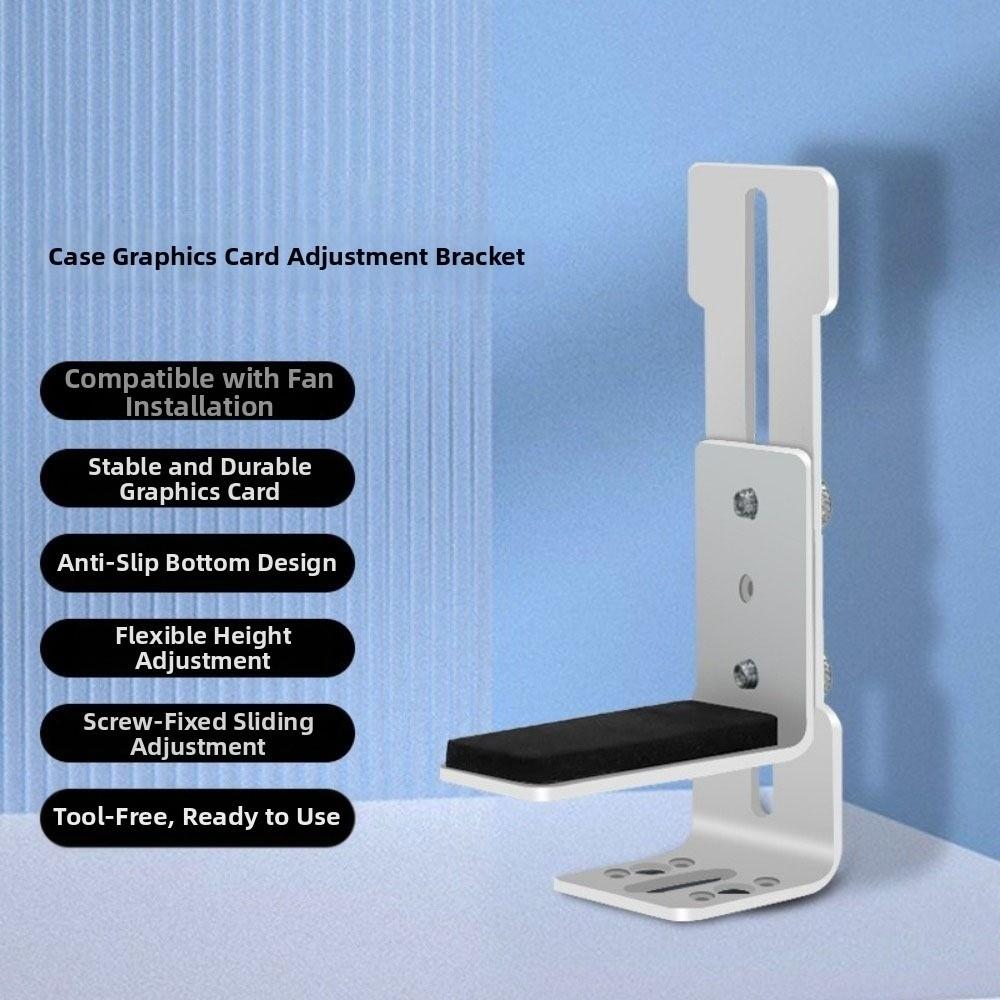 Sliding Adjustable Graphics Card Bracket L Shape GPU Support Bracket  Chassis Mounting