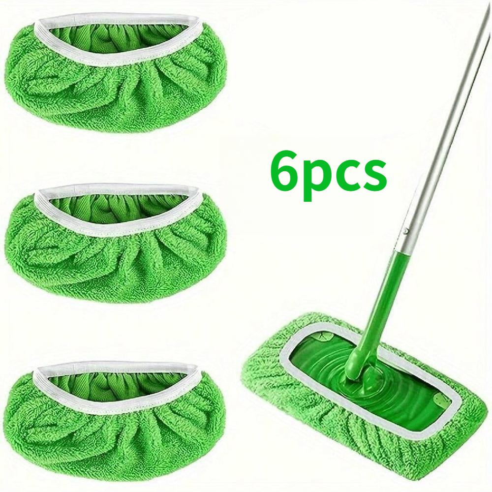 1/3/6 ks Utěrka na mop z mikrovlákna Suché čisticí utěrky Opakovaně použitelné podložky na mop z mikrovlákna Zelená Nábytek Podlahy Mop Omyvatelná hadra Ručník