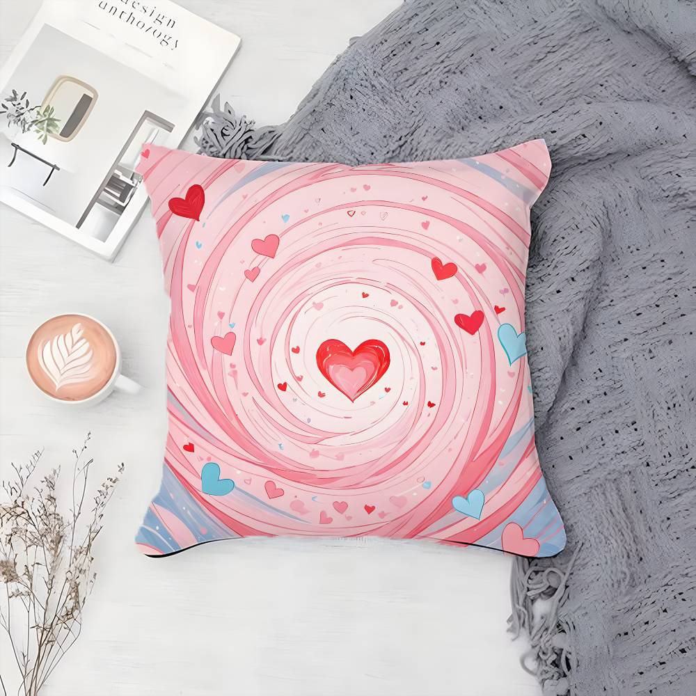 Beautiful Classic Style Love Pattern Pillow Case Printing Pillowcase Living Room Sofa Cushion Cover Bedroom Room Decor
