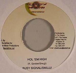 7inch Record BUSY SIGNAL & SMUJJI - Hol 'Em High NONE Yellow Moon Rec 2006 Jamaica Reggae, Ska & Dub Used