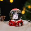 Jõulud Kunstkristallkuul Öölamp 3D Jõuluvana Lumememm Põder Klaaskuuli Lamp Alusega Helendav Dekoratiivne Klaaskera Kodu Magamistoa Kaunistus