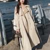 Atmospheric Women's Mid-Length Trench Coat - 2025 Spring/Autumn, Korean Style, Loose Niche Design