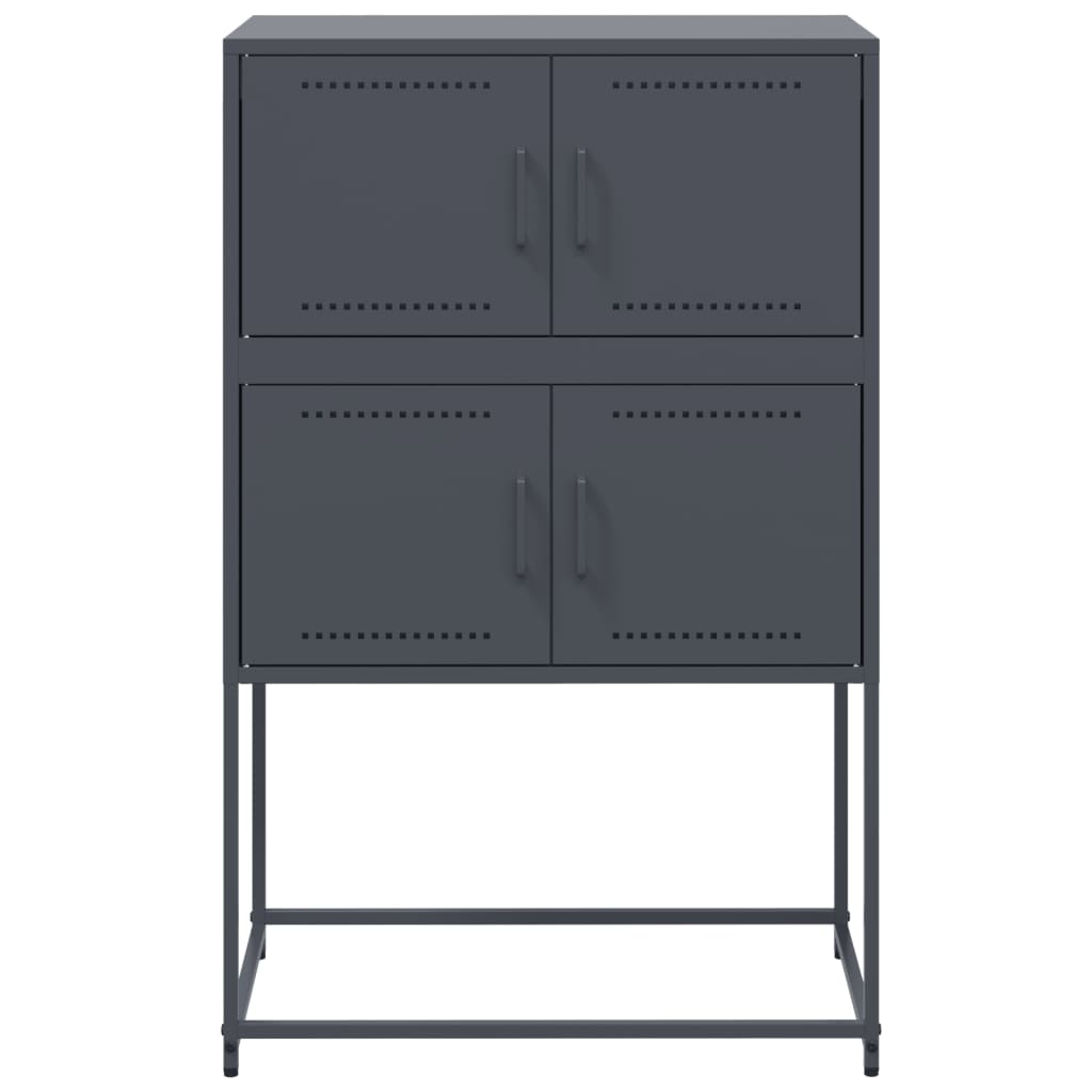 Sideboard Anthracite 68.5 x 38.5 x 107 cm Steel