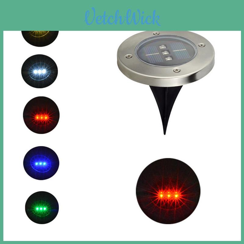 Elegant Led Solar Powered Underground Buried Light Lamp For Garden And Road Decoration