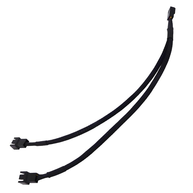 

3Pin PC Fan Splitters Cable 1 To 2 Power Cables Connector Fan Extention Cables For Enhances Airflows And Enduring 1 чёрный