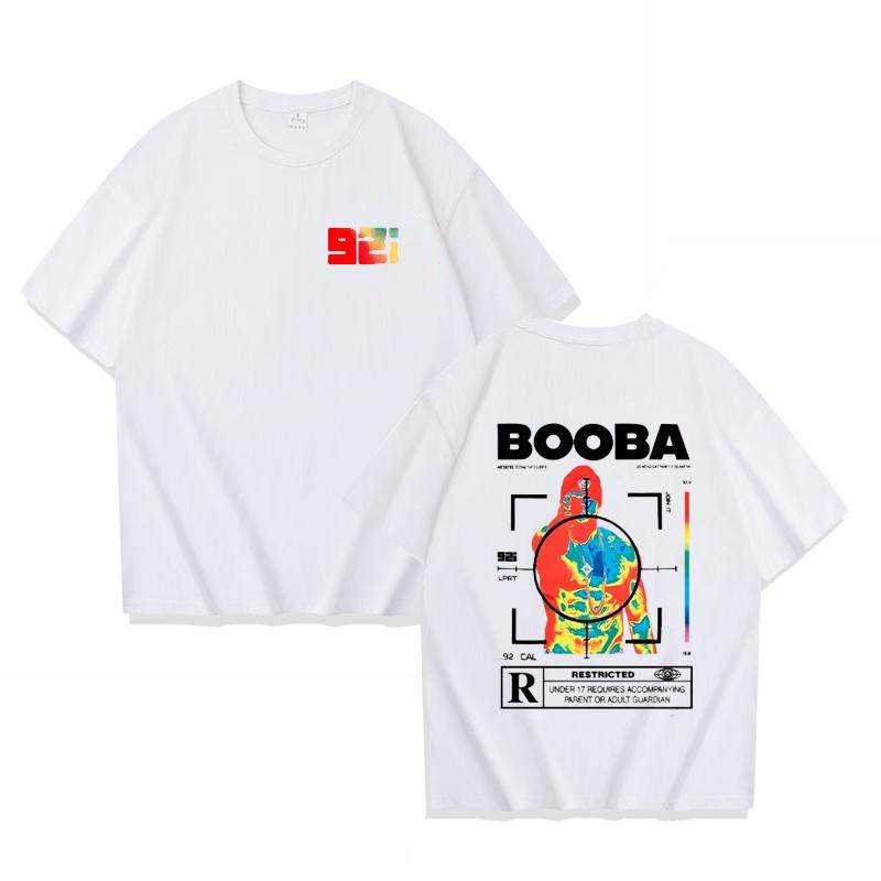B2O T-shirts Men Fashion BOOBA Printed Short Sleeve T Shirt Women Casual Harajuku Streetwear Tee Tops