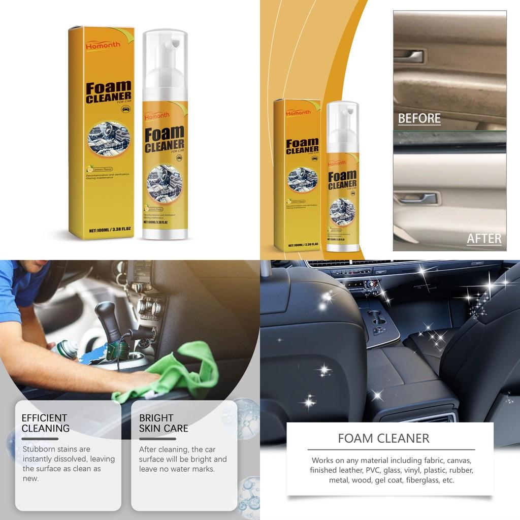 Homonth Auto Interior Foam Cleaner Mousse For Effective Deep Cleaning Of Car Upholstery