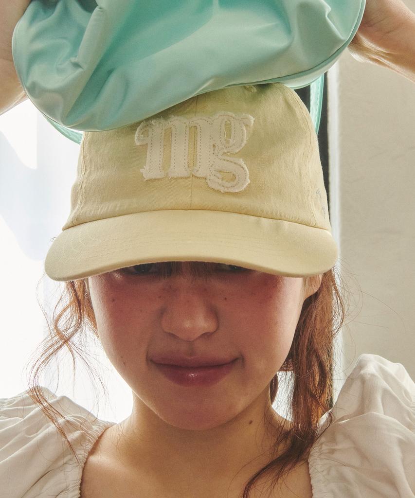 Maugeu Honey Patch Washed Wide Ball Cap Butter