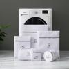 4/6pcs Embroidered Style Laundry Bag Double Layer Thickened Clothes Cleaning Protect Bag Anti-deformation Clothing Organizer