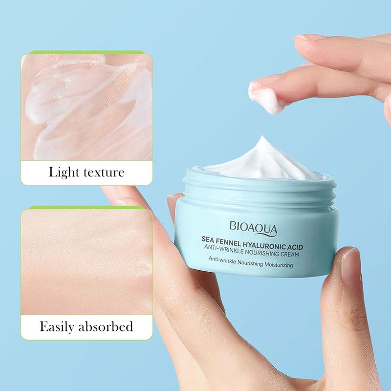 Sea Fennel Hyaluronic Acid Face Cream Anti-wrinkle Nourish Cream Moisturize Fade Fine Lines Firming Anti-aging Skincare Product