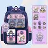 New Cartoon LABUBU Children's Schoolbags Children's Backpacks In Grades Two To Six Waterproof Lightweight and Large-capacity Backpacks with Pendent