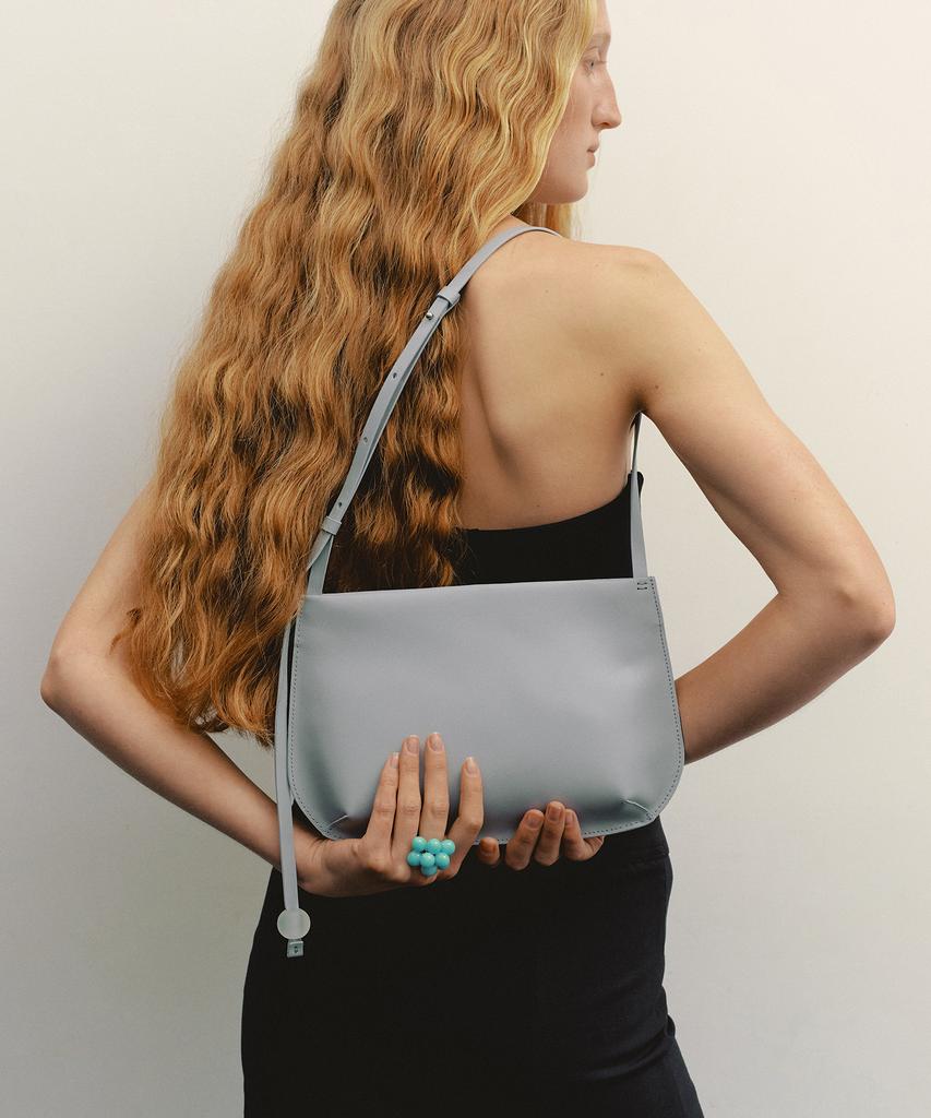 Taeseoul Pebble Shoulder Bag (Mint Grey)