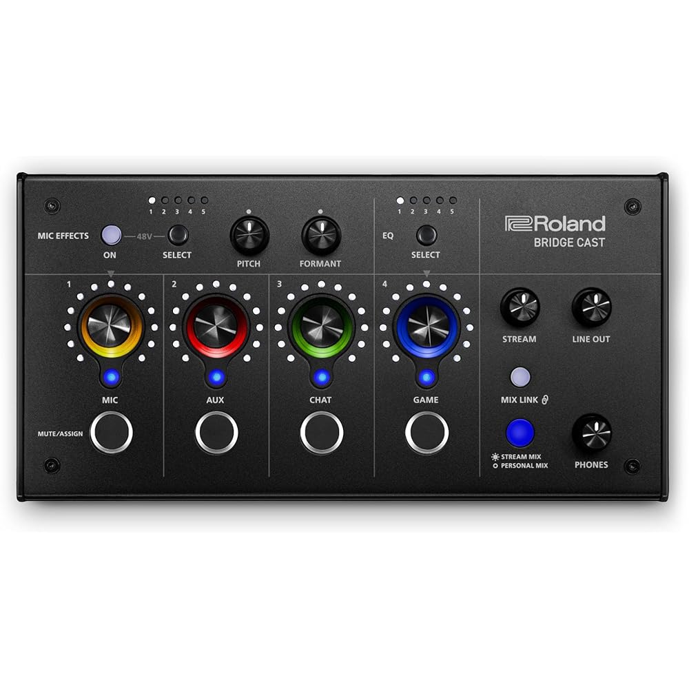 Roland Roland BRIDGE Cast/Gaming DAC Amplifier/Audio Interface/Distribution/Gaming Mixer/Audio Mi...