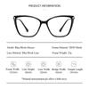 Anti Blue Light Glasses Prescription Spectacles Women -1.00,-2.00,-4.00,-5.00