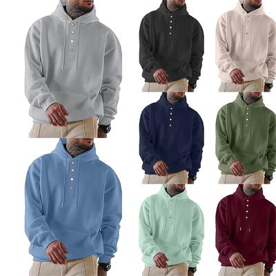 Men's Long-sleeved Jacket Loose Casual Hooded Sweater Men
