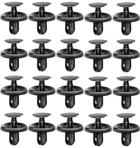 

JUTOSU 20 шт. Диаметр отверстия 7 мм Нажимные крепежные клипсы для защиты двигателя снизу Отверстие Заклепки Крепежные элементы Брызговик Нейлоновые клипсы для бампера Крыла Клипсы для крыла Faste