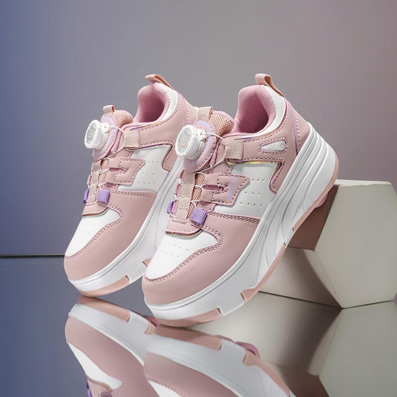Scarpe Pattini a Rotelle Bambini Bambine Pattini a Rotelle a Quattro Ruote