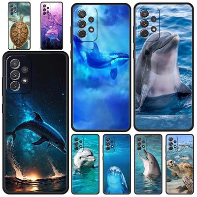 Coque de téléphone à motif de dauphin animal océanique pour Samsung Galaxy A51 A71 A21S A12 A11 A31 A52 A41 A32 A01 A23 A33 A53 A73 A03S A13 5G