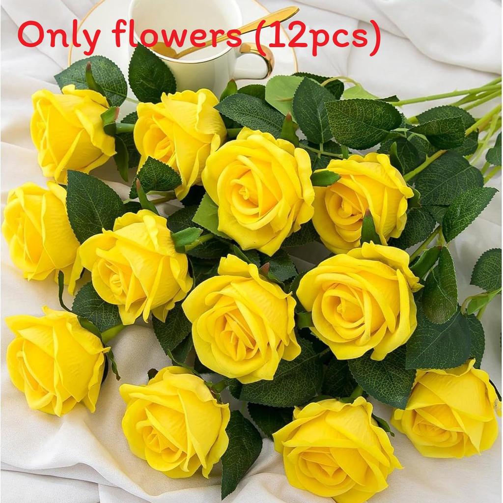 Gothic Style Silk Rose Artificial Flower With Curved Stem For Wedding And Party Arrangements