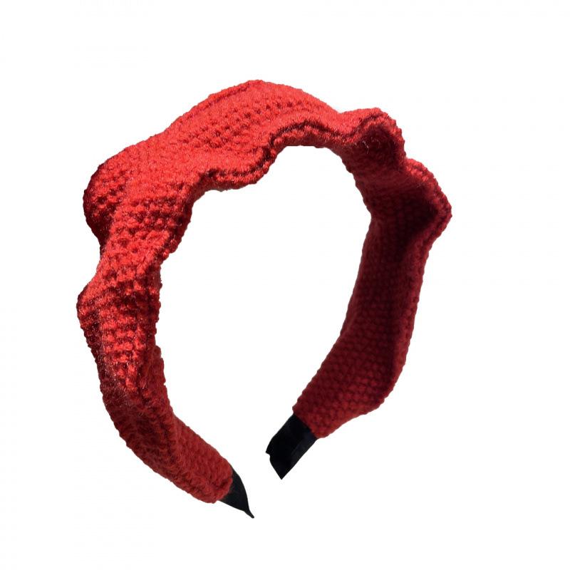 2025 High-End Red Headband for Women: Autumn/Winter Chinese New Year & Christmas Hair Accessory