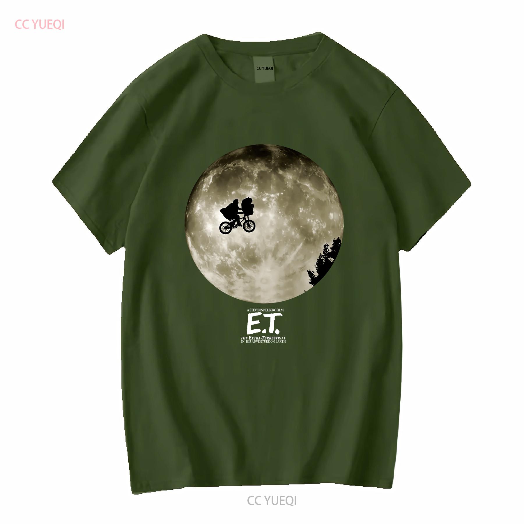 

E T The Extraterrestrial 1982 Spielberg Retro Movie Shirt Black Size 2XL vintage Washed designer clothes streetwear Stylish L