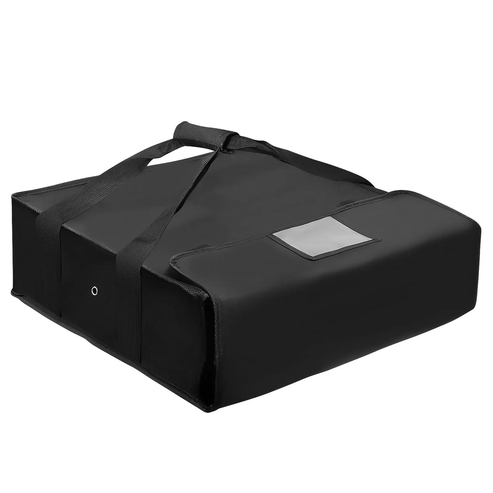 Pizza Food Delivery Bag with Hand Straps Waterproof Pizza Carrier Portable Insulated Bags Large Insulated Delivery Bag for Food
