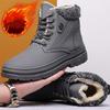 Men Waterproof Martin Boots Winter Plus Velvet Warm Boots Fashion High-top Shoes