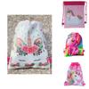Adorable Unicorn Drawstring Bag For Girls With Cute Cartoon Design For Travel And School