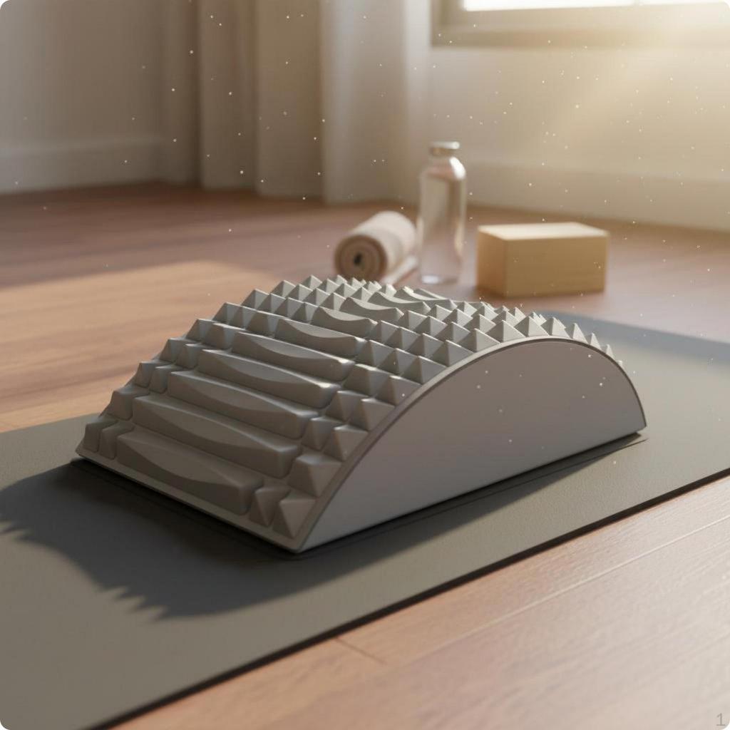 Stretching Support Pad Stretcher Relief Ergonomic Curved Spine Design for