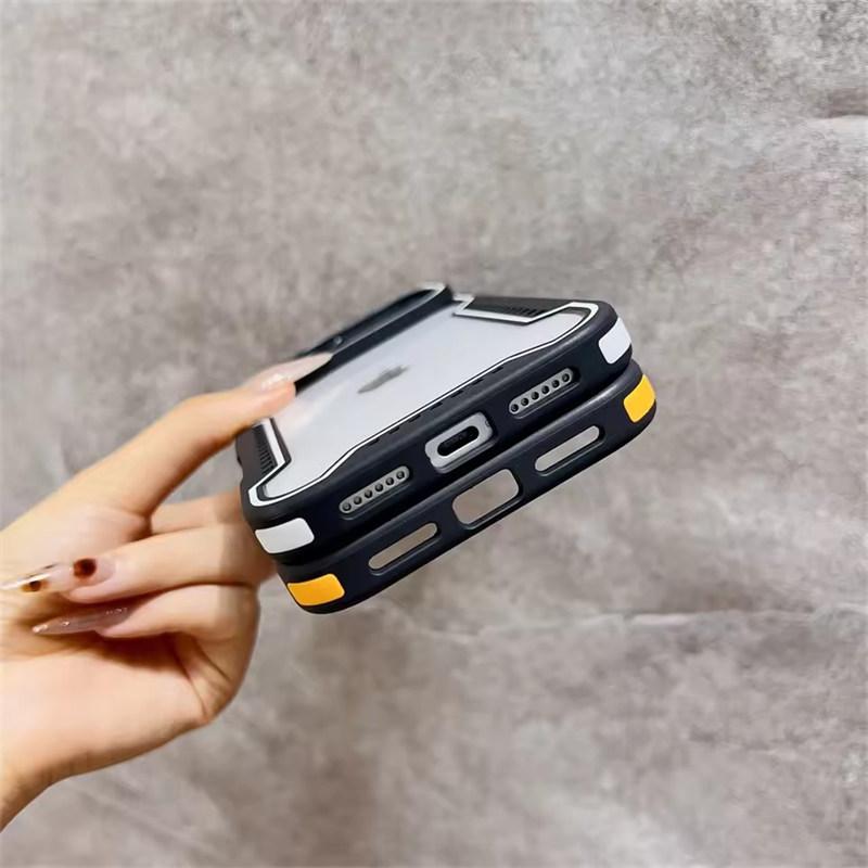 Custodia per Telefono alla Moda in Vetro Trasparente per iPhone 17 Pro Max Air 16 Pro 15 14 13 Protezione Antiurto Cambia Serie 17