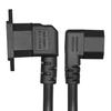 Панельний кабель живлення C13 на C14, 90 градусів, IEC 320 C13 (жіночий) на C14 (чоловічий), подовжувач живлення для монітора