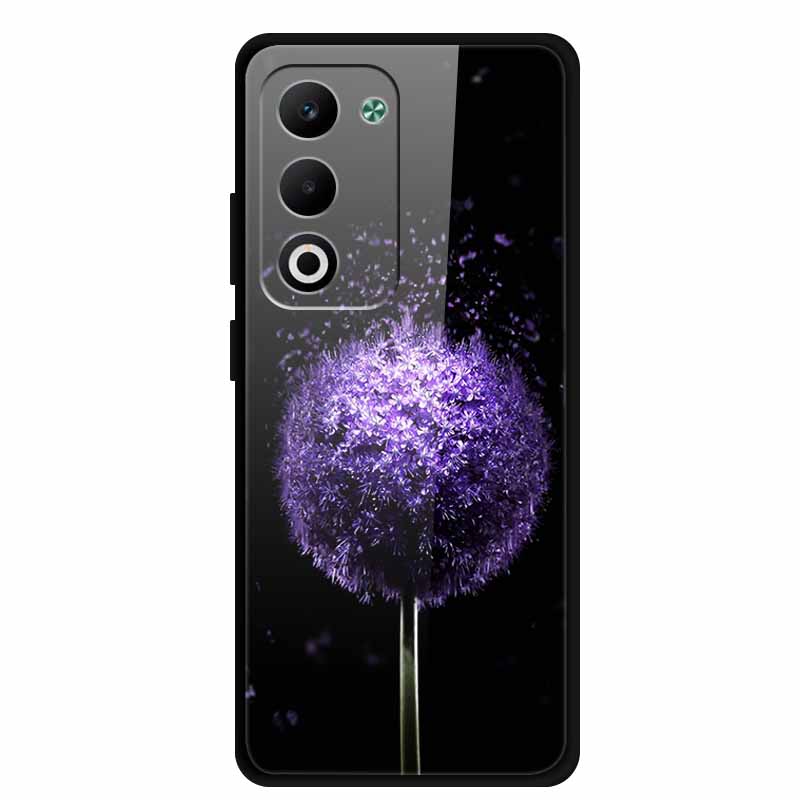 Glass Back Cover For Oppo A5 5G 2025 Phone Case 6.67" Hard Tempered Glass Case For Oppo A5i Pro 4G Case A5iPro Soft Bumper Shell