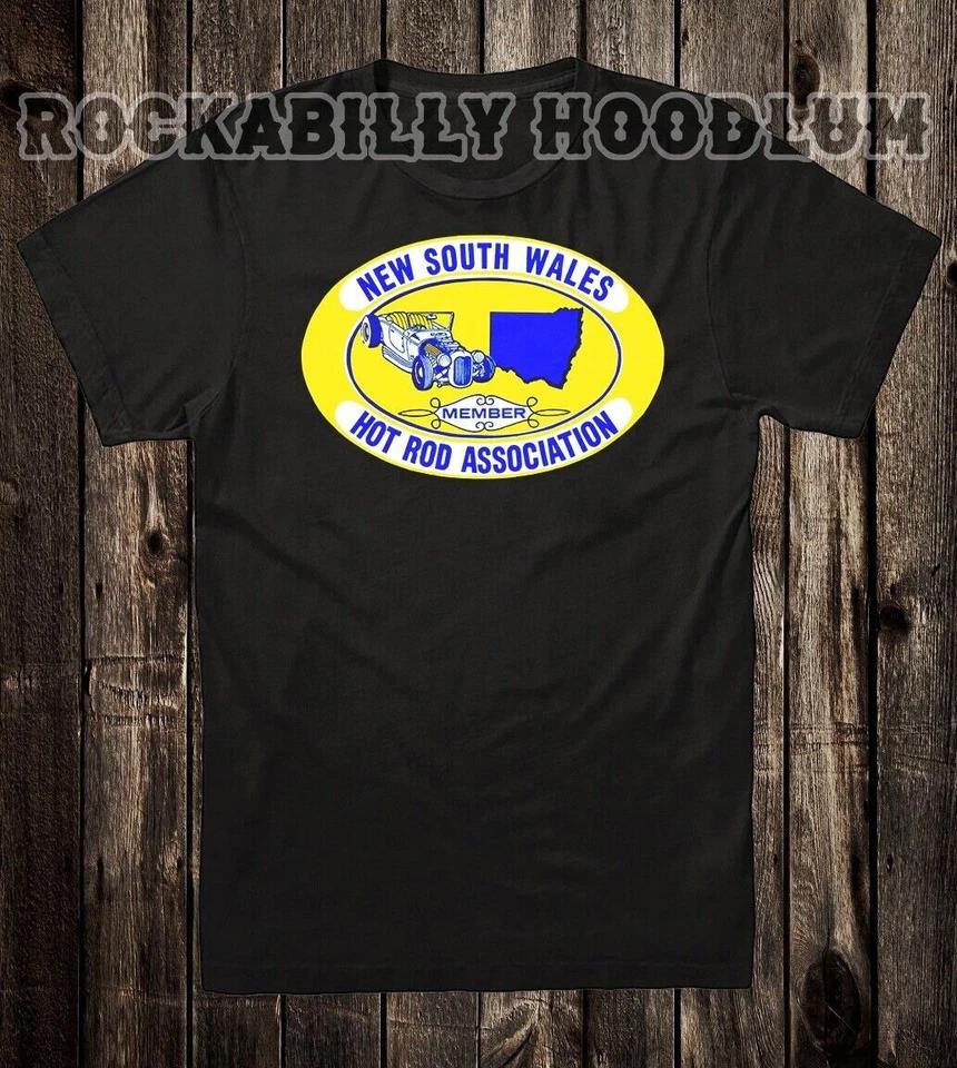 Hot Rod Tee T Shirt Drag Race Racing Nostalgia NSW Australia Association Member M