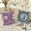 1pc Tarot Cute Sun Moon Art Pillow Case Square Bedroom Sofa Leisure Comfort Cushion Car Living Room Home Decoration
