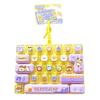 Interactive Keychain Accessory 26-Key Keyboard Fidget Toy, Cute Cartoon Clicky Clicker Toy with Portable Tool Keychain, Backpack Charm Pendant