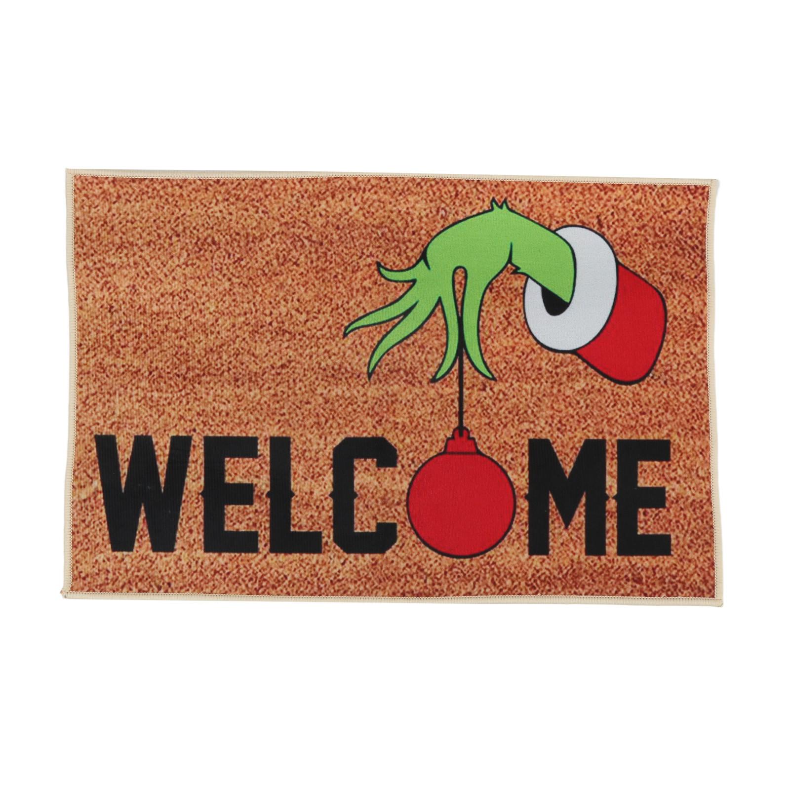 

Christmas Festival Decoration Front Door Carpet Indoor Outdoor Mat красный
