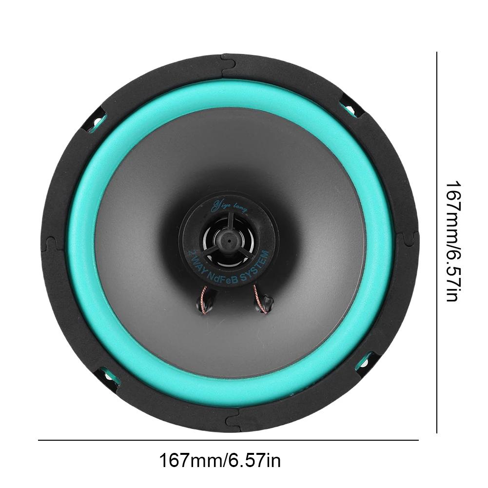 Alto-falante Coaxial HiFi Universal para Carro de 4/5/6 Polegadas 100W/160W Subwoofer Alto-falante de Faixa Completa 92dB Subwoofer Estéreo para Carro