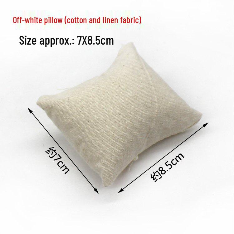 Wenwan Bead Display: Linen Pillow Bag for Bracelet, String, Watch, & Jewelry Décor