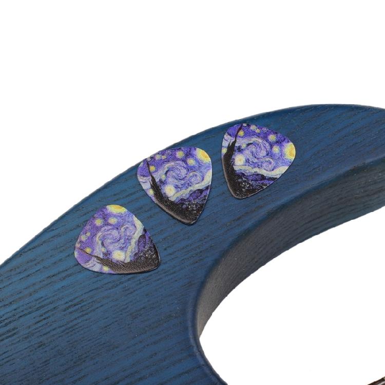 3 Stück Sternen-Folk-Gitarrenplektrum für E-Gitarre, Akustikgitarre, Mandoline, Bass