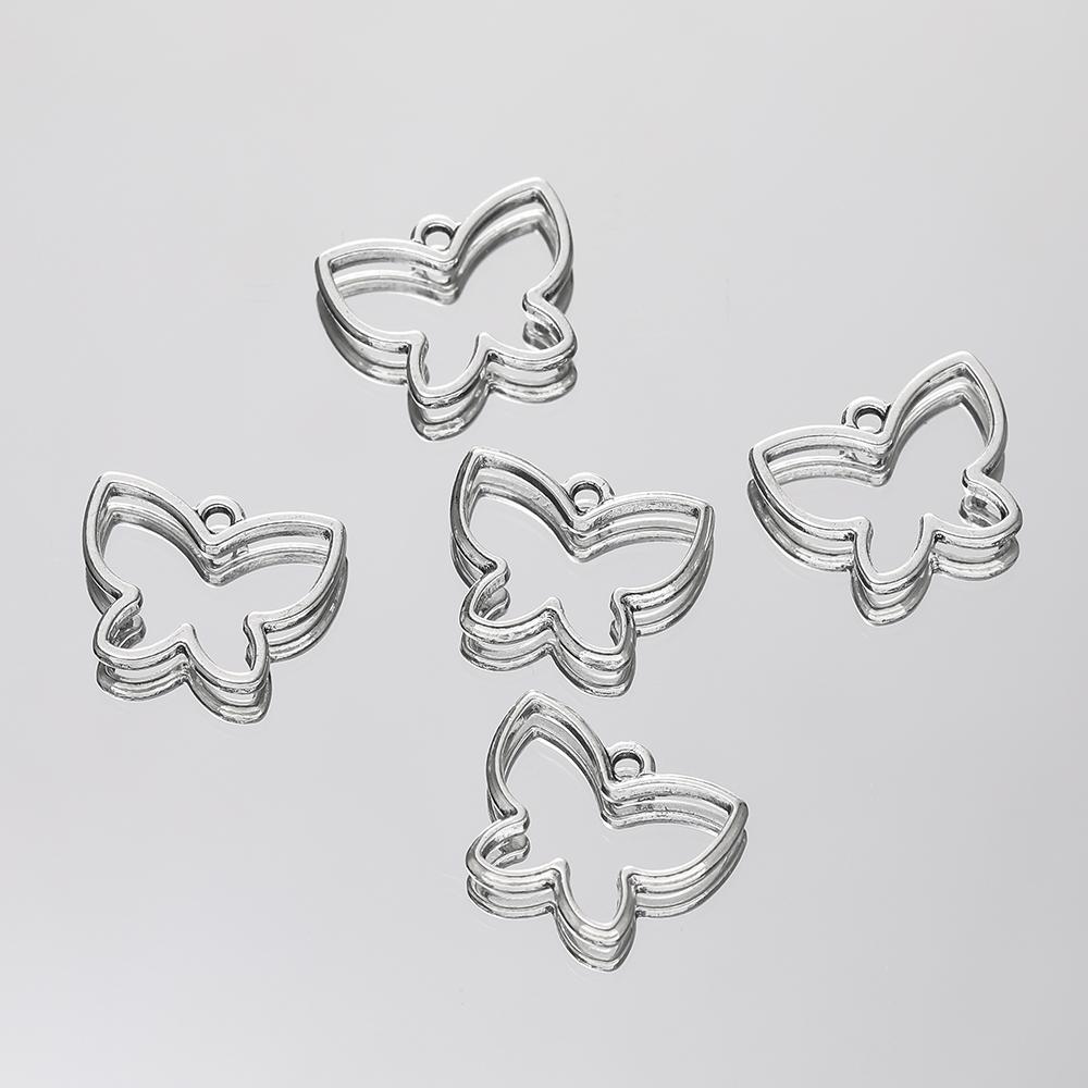 10Pcs/lot 12 Style Metal Alloy Cute Hollow Bow Charms Holiday Gifts Pendants For Jewelry Making DIY Handmade Craft