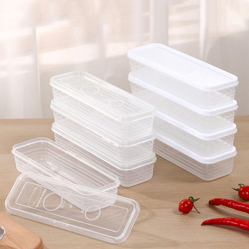 Frische Box Nudel Kunststoff Lebensmittelkonservierung Versiegelte Box Rechteck Obstbehälter Kühlschrank Lagerung Küche Versorgung Home Tool