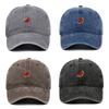Watermelon Embroidered Vintage Washed Baseball Cap, Cute Fruit Print Adjustable Dad Hat, Casual Sun Hat for Women Men