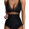 2024 European & American Sexy Transparent One-Piece Backless Swimsuit