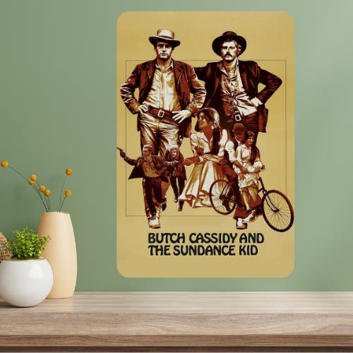 Butch Cassidy the Sundance Kid Classic Movie Metal Poster Sign 20x30cm(7.8x11.8inch)