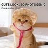 Cute Dog Hat Floral Print Pet Headwear Breathable Pet Photo Prop  Photo Shooting