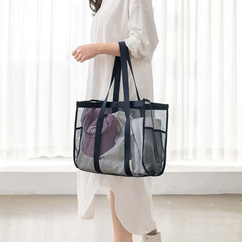 Large Capacity Storage Bag Ultra Light Beach Bag Portable Travel Organizing Bag Swim