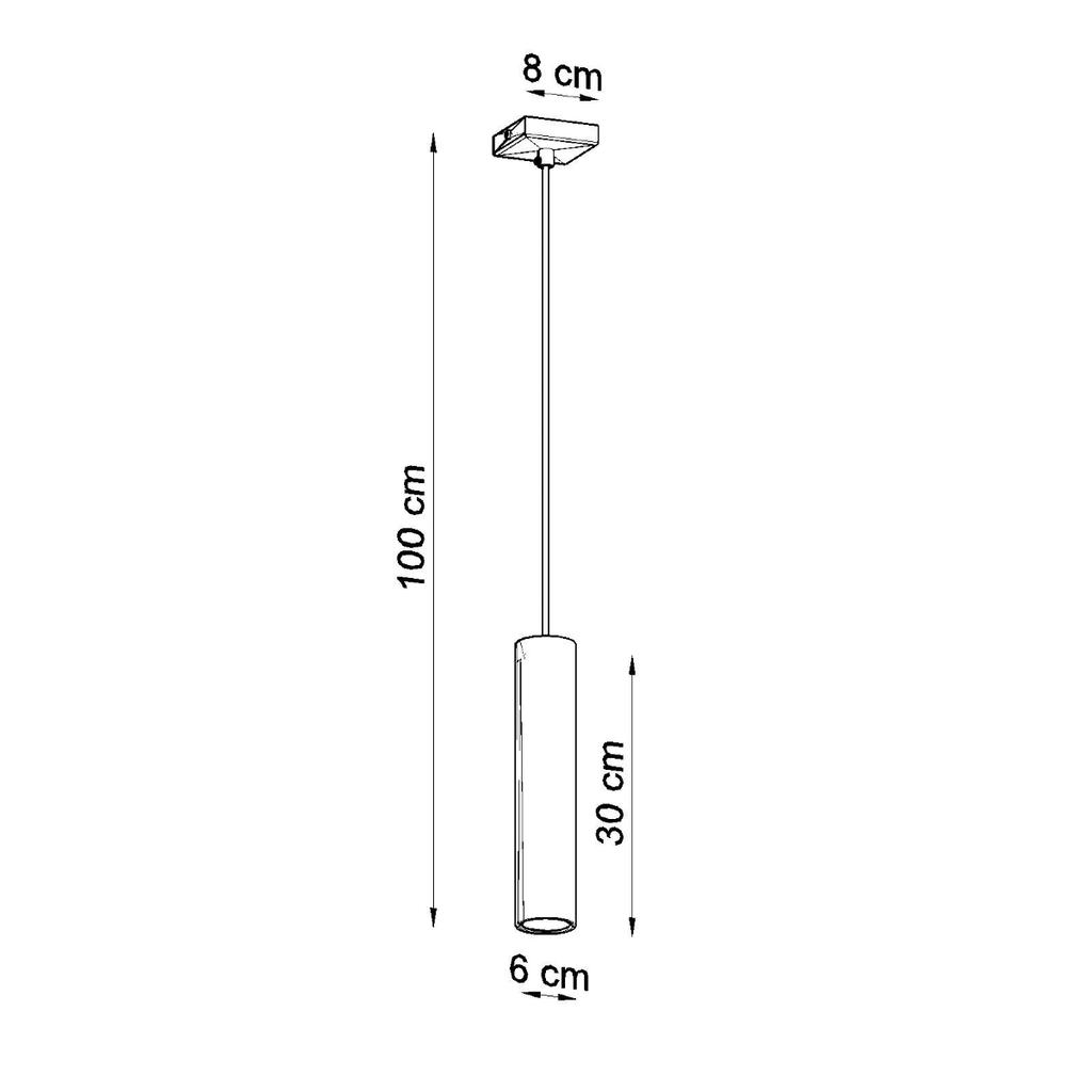 Lampa Wisząca Lagos 1 Gu10 Biały Sollux Sl.0323