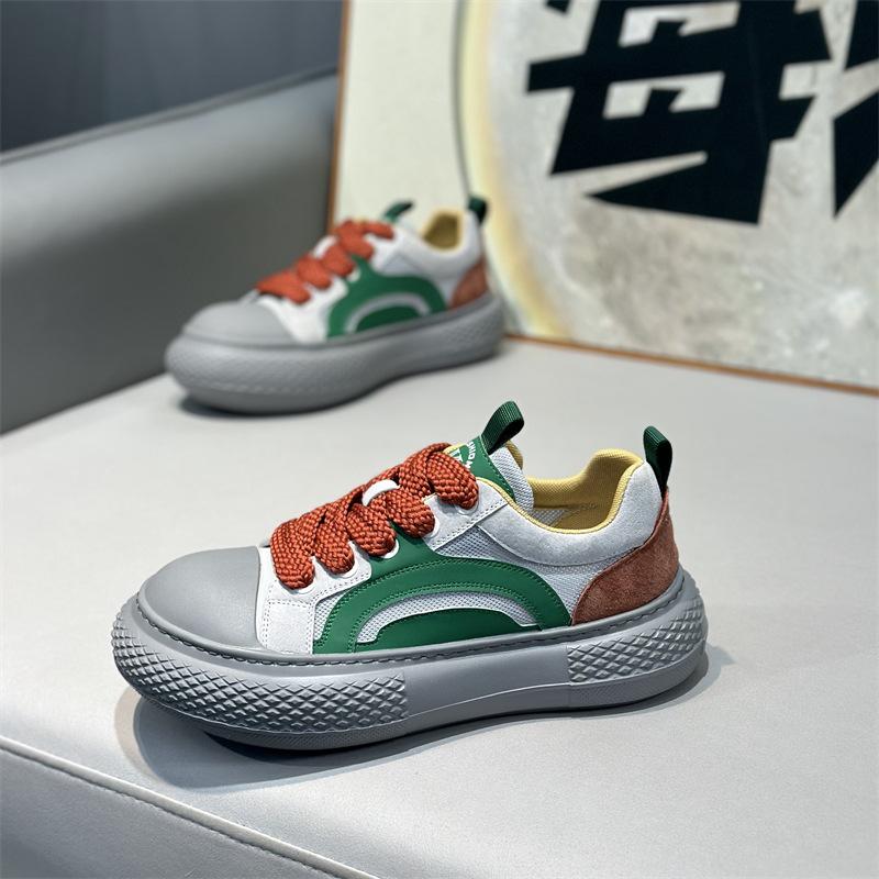 Summer new low-top mesh breathable and comfortable casual platform lace-up shoes dl