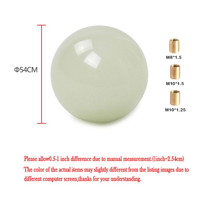 Universal Car JDM Green/Blue/Red Glow In The Dark Shift Knob For /Automatic Short Throw Gear Shifter With Adapter
